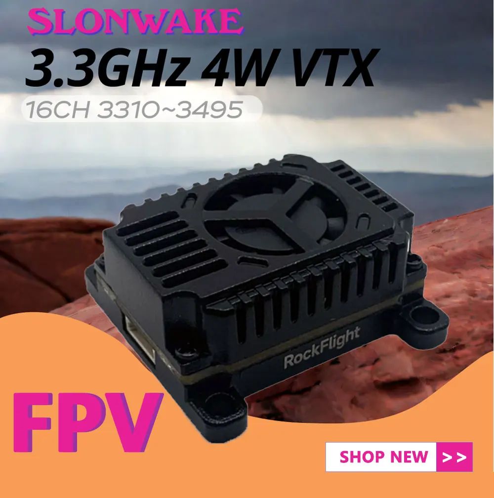 SLONWAKE FPV 3.3G 16CH 4000mW  - Fpv Drone Transmitter 评论和价格