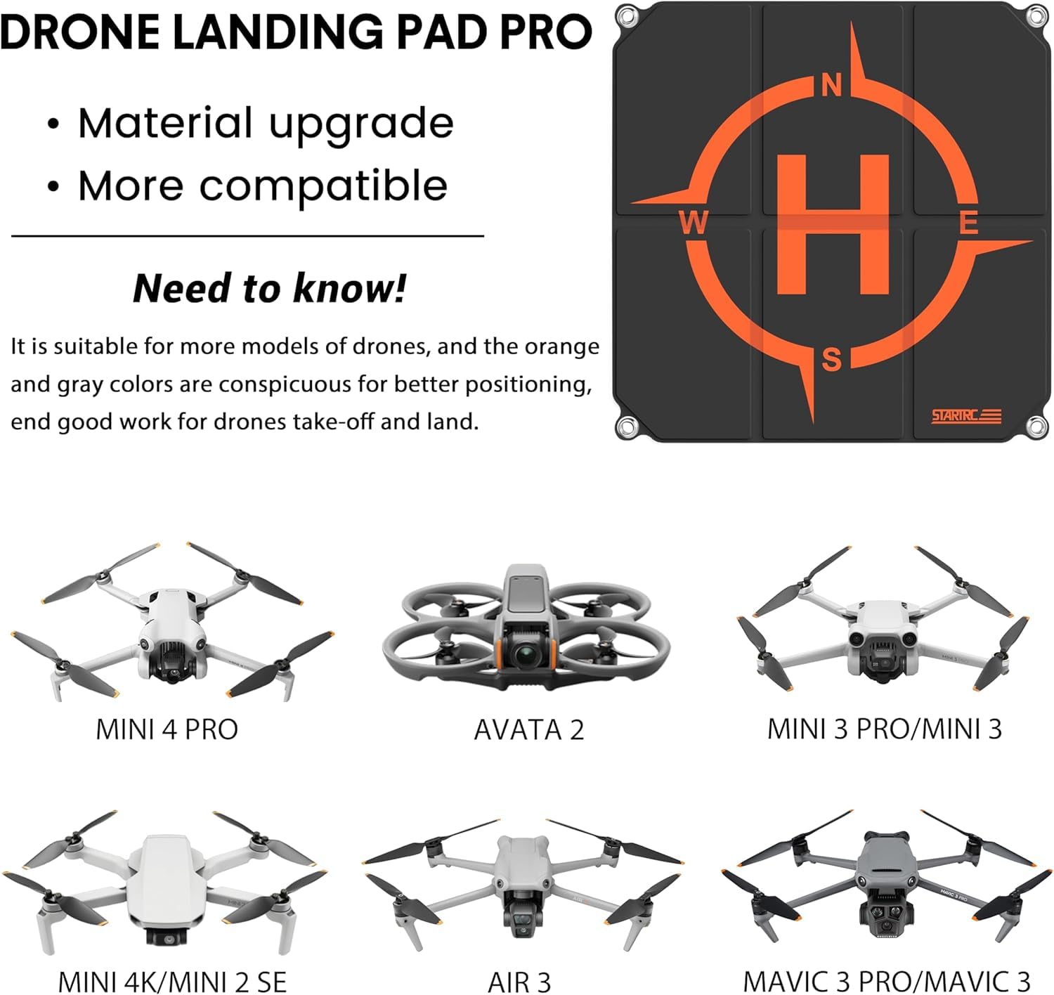 STARTRC Drone Landing Pad, Uni - Dji Drone Air 3 评论和价格
