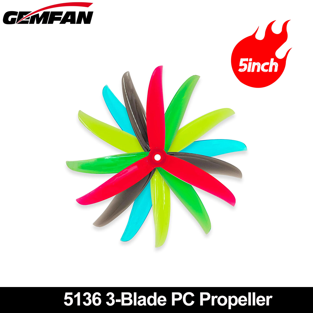 Gemfan VANOVER 5136 3 Blade PC - Fpv Drone Propeller 评论和价格