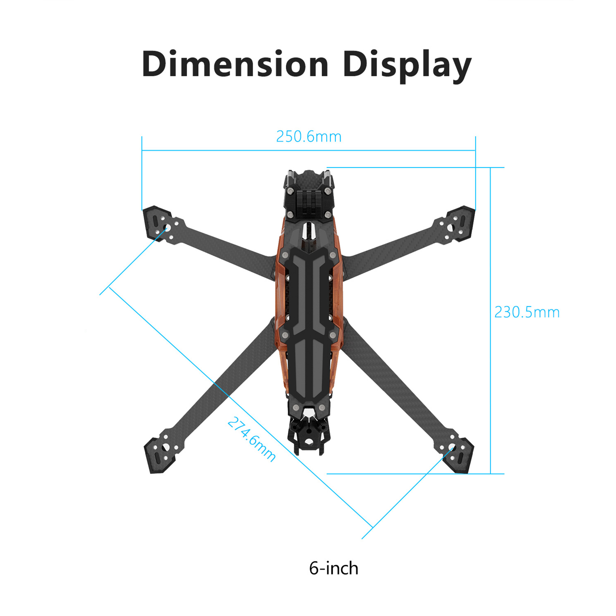 GEPRC GEP-Vapor-D5 D6 O4 Pro C - Fpv Drone Frame 评论和价格